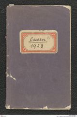 Seite 1, Tagebuch "Ossarn 1928" (NHMW-PRAE-BBB-21)